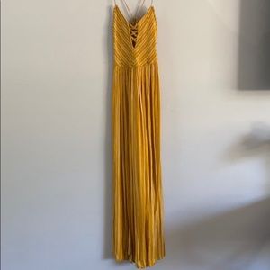 Brand New Maxi Dress- Mustard and Cream